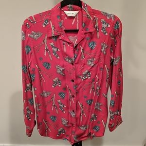 Eddie Bauer winter sports button up, Small